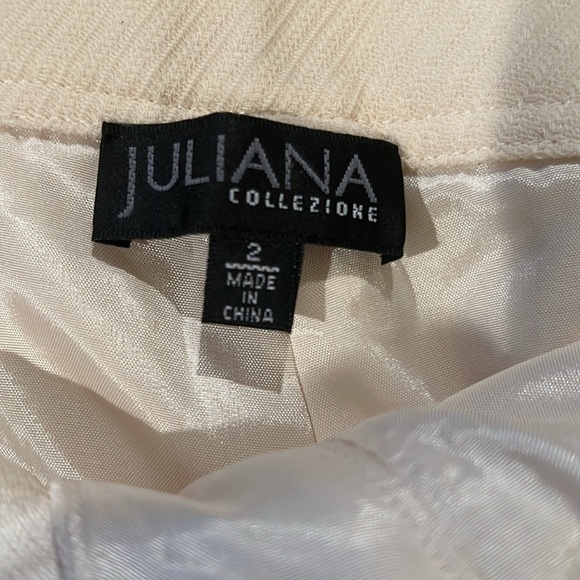 Julian’s Collezione Cream Twill Trousers 2 NWT - Picture 8 of 9